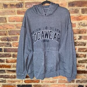 Rocawear Classic Vintage Y2K Gray Pullover Hoodie Sweatshirt Men's Size 3XB
